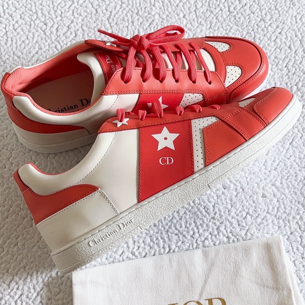 Christian Dior Women's Dior Star Low-Top Leather Sneakers - Picture 5 of 16